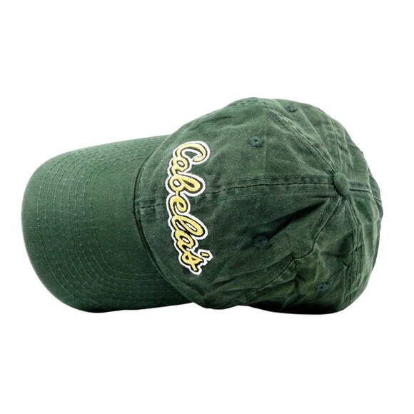 Cabelas Green Cotton Adjustable Baseball Cap - Picture 6 of 8
